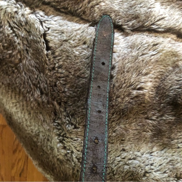 Embossed Hemingway Belt with sailfish & sailboats , beautiful look and feel - Picture 4 of 16